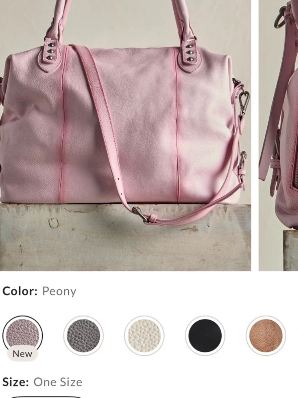 Free people we the free large Emerson tote in Peony - Picture 3 of 6